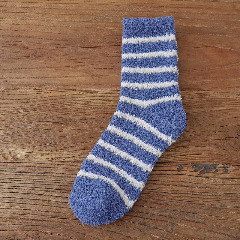 Inland Style Fatcow Women's Socks Colorful Plaid Thick And Warm Wool Socks Floor Woman's Girl's Socks Winter Socks EU 35-43: C1