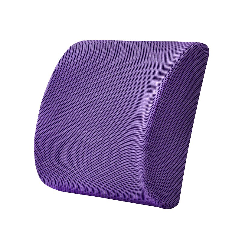 Mesh Weiche Memory Foam Lenden Unterstützung Atmungs Healthcare Zurück Taille Kissen Auto Sitz Hause Büro Kissen Entlasten Schmerzen Wildleder: Mesh Purple