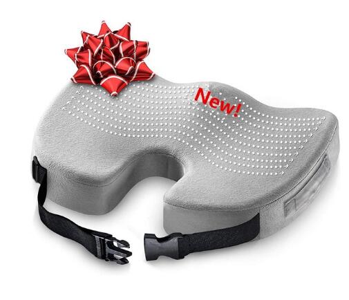 Memory Foam Antislip Kussen Pad Voorraden, Verstelbare Auto Zitkussens, volwassen Autostoel Booster Kussens: WHITE