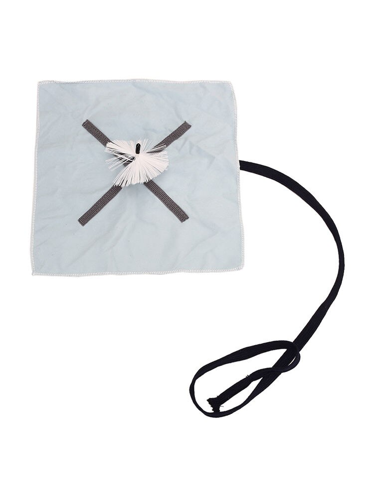 Sax Saxophone Cleaning Cloth Tools with Brush Weighted Cord Woodwind Saxophone Instruments Cleanable Cloth