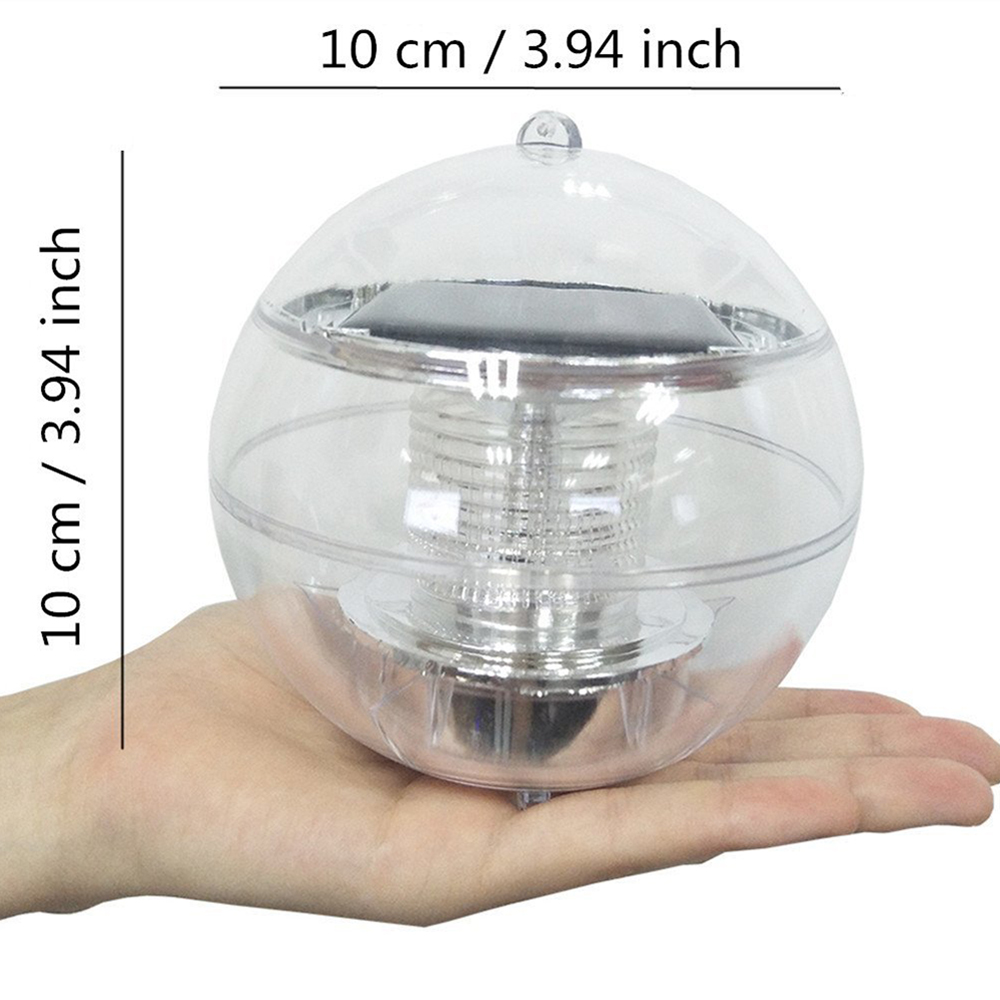 Solar flytande ljus damm ljus färgförändrande solar globe pool nattlampa lampa för trädgård pool party heminredning