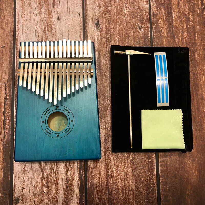 17 Key Kalimba African solid Mahogany Thumb Finger Piano Sanza 17 keys Solid Wood Kalimba Mbira Thumb