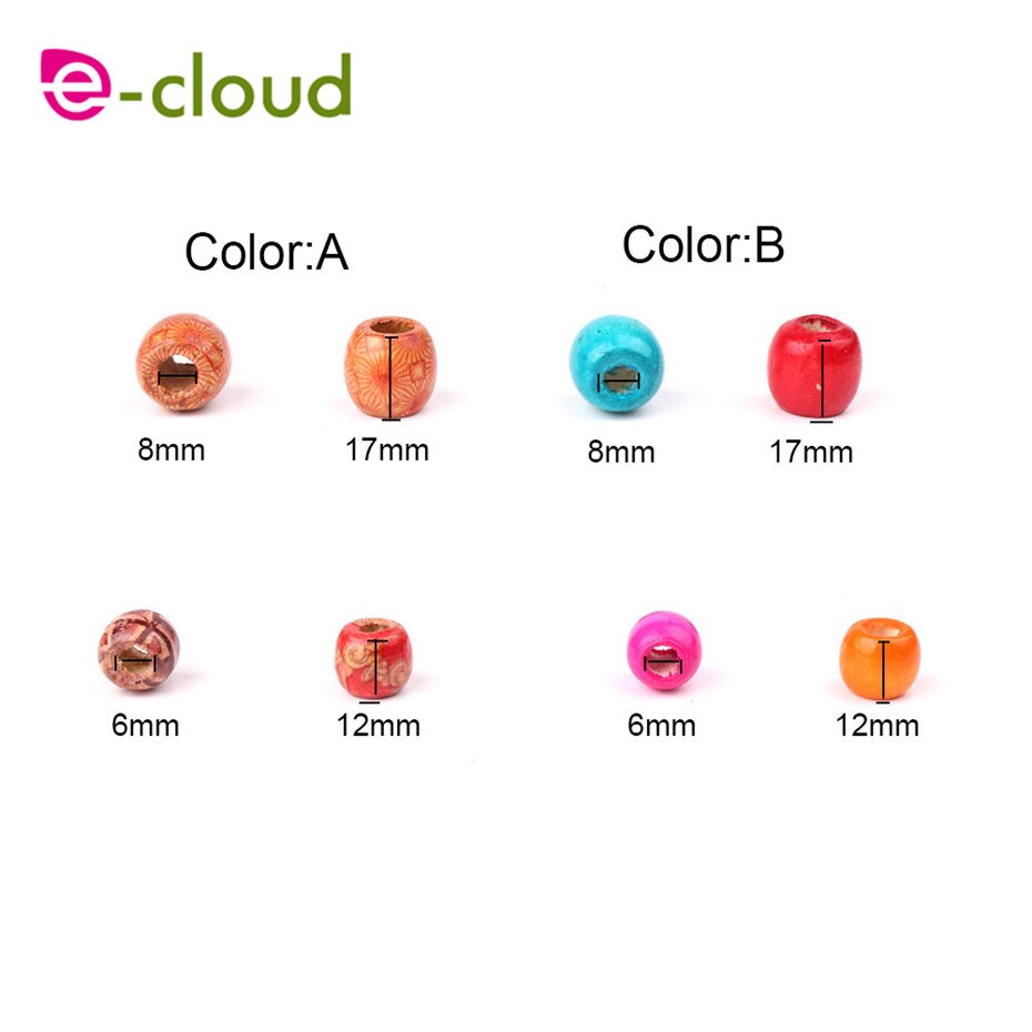 100 Stks Dreadlock Kraal Houten Haar Kralen Vlechten Grote Gat Dreadlock Kraal Ring Buizen Voor Vlechten Haarverlenging Accessoires