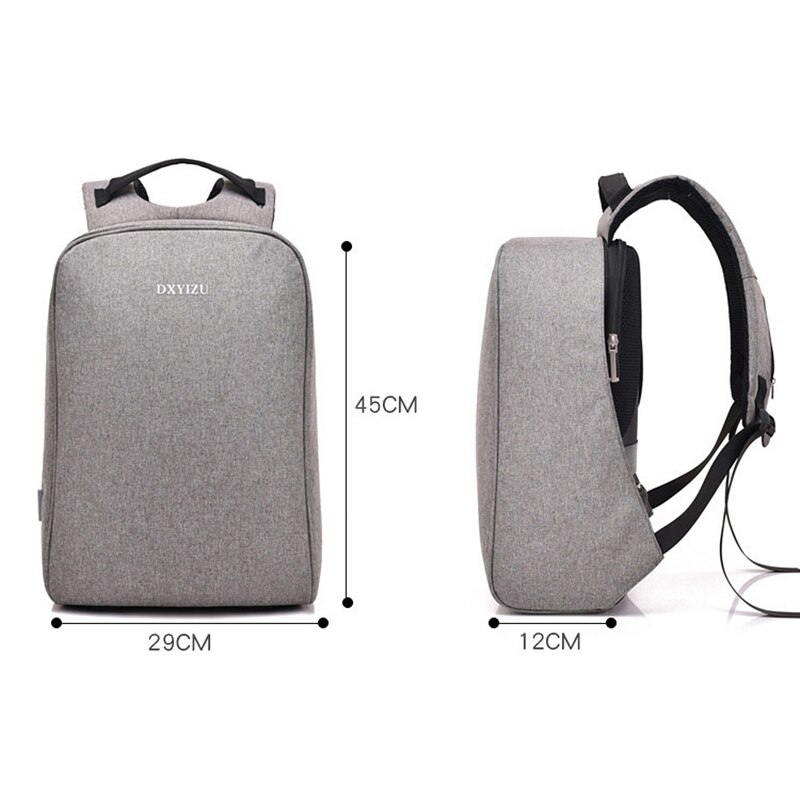 Zenbefe Anti-Diefstal Rugzakken Twee Poorten Usb Opladen Rugzakken Canvas Schooltas Voor Student Boekentas Reizen Rugzakken Laptoptas