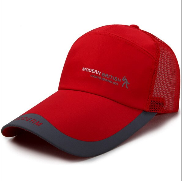 Vissen Cap Verlengen Ademend Gratis Grootte Outdoor Lokken Peachskin Mannen Vrouwen Zonnehoed Baseball Caps: Red Net