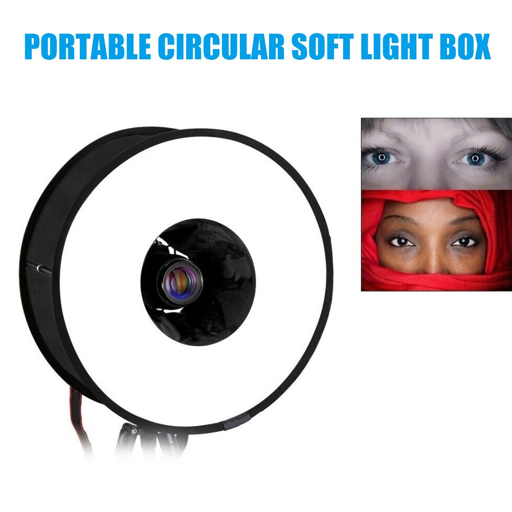 Draagbare Camera Ronde Softbox Reflector Opvouwbaar Voor Portret Product Fotografie Pak Voor De Meeste Camera 'S Dq