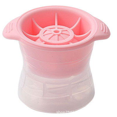 1PC Whisky okrągły hokej na lodzie formy silikonowe kuliste kostki lodu formy hokej producent pojemnik na lód zamrażarka lodu formy kuchenne gadżety: różowy 6cm