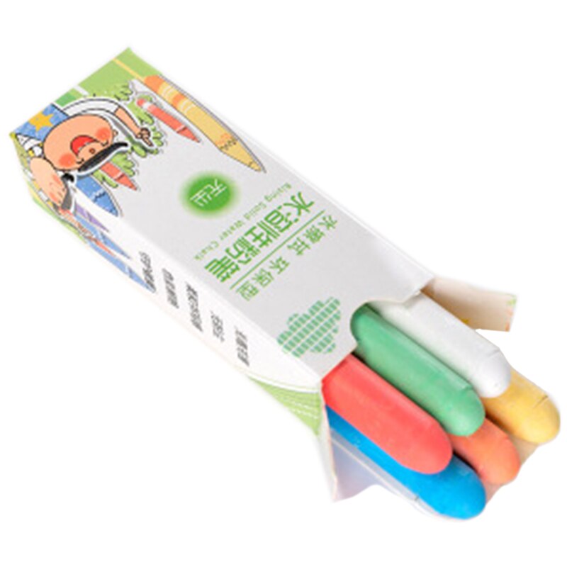 Tiza Soluble en agua 30 uds, sin polvo, tiza ecológica, pizarra verde, tiza de grafiti para niños: Color