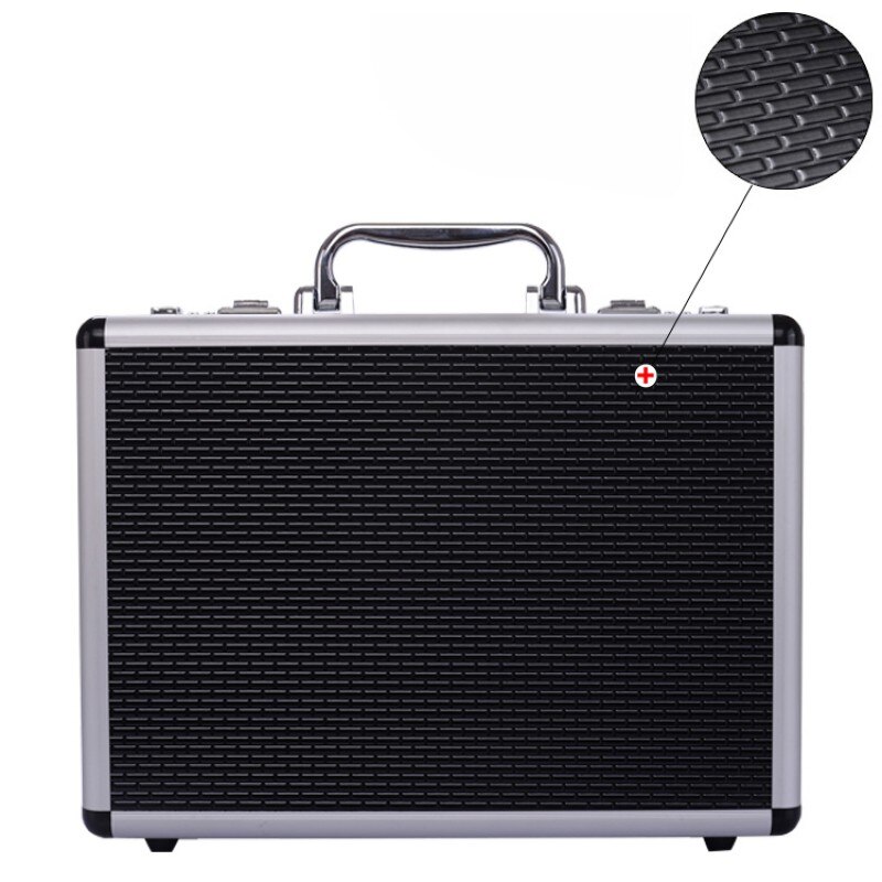 Portable password toolbox multi-function Suitcase storage case aluminum alloy Safety instrument equipment case with sponge