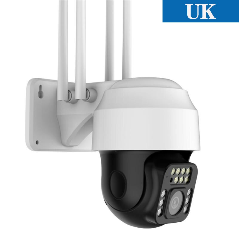 Caméra de surveillance extérieure PTZ IP Wifi hd 5MP/1080P, dispositif de sécurité sans fil, avec ia, détection humaine et Audio, Zoom numérique x4, P2P RTSP: UK