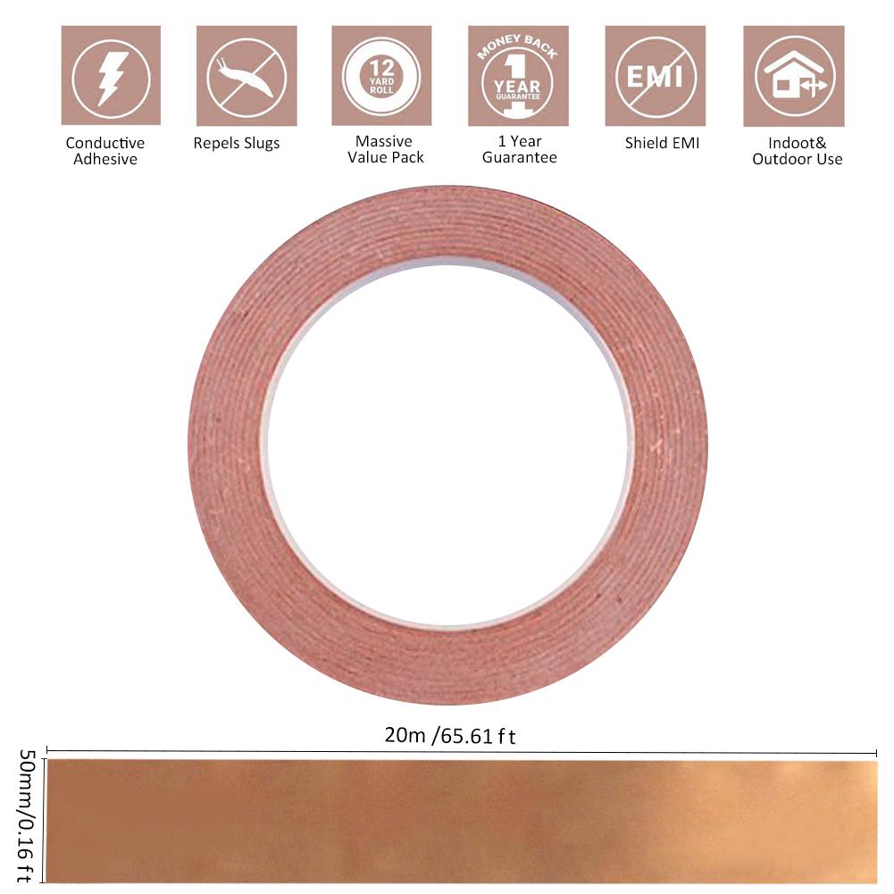 Nastro in lamina di rame conduttivo 50MM X 20M nastro in rame resistente alle alte Temperature