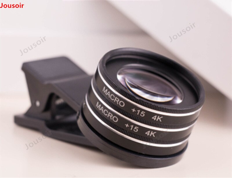 Wide Angle Macro Fisheye Lens Camera Kits Mobile Phone Fish Eye Lenses with Clip 15 times for All Cell Phones CD50 T03 2Y