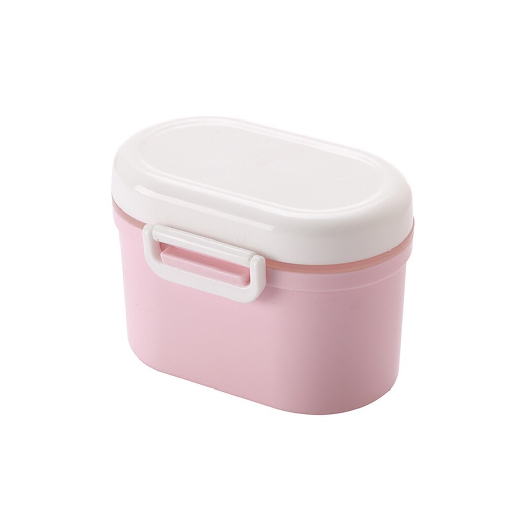 Portable Infant Baby Milk Powder Storage Keep Fresh Box Sealed Large Capacity Flour Case Container: S Pink
