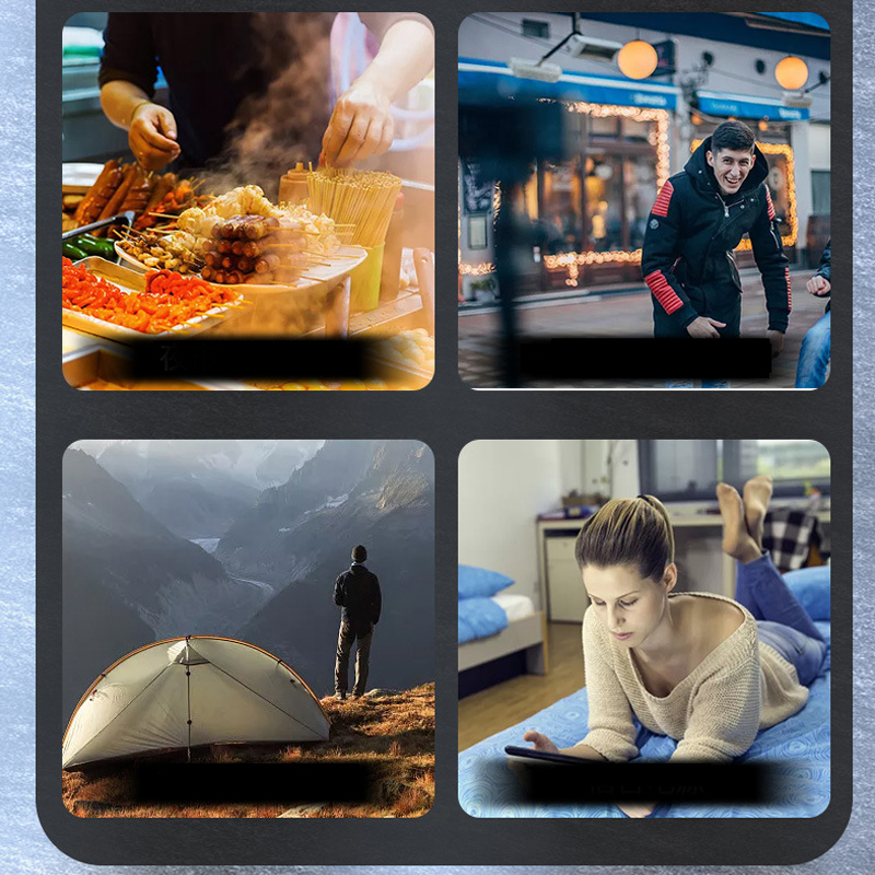 80000 mah powerbank mit 2 in ausgängen 4 poliertem lcd-bildschirm, intelligenter led-digitalanzeige und tragbarer externer stromversorgung