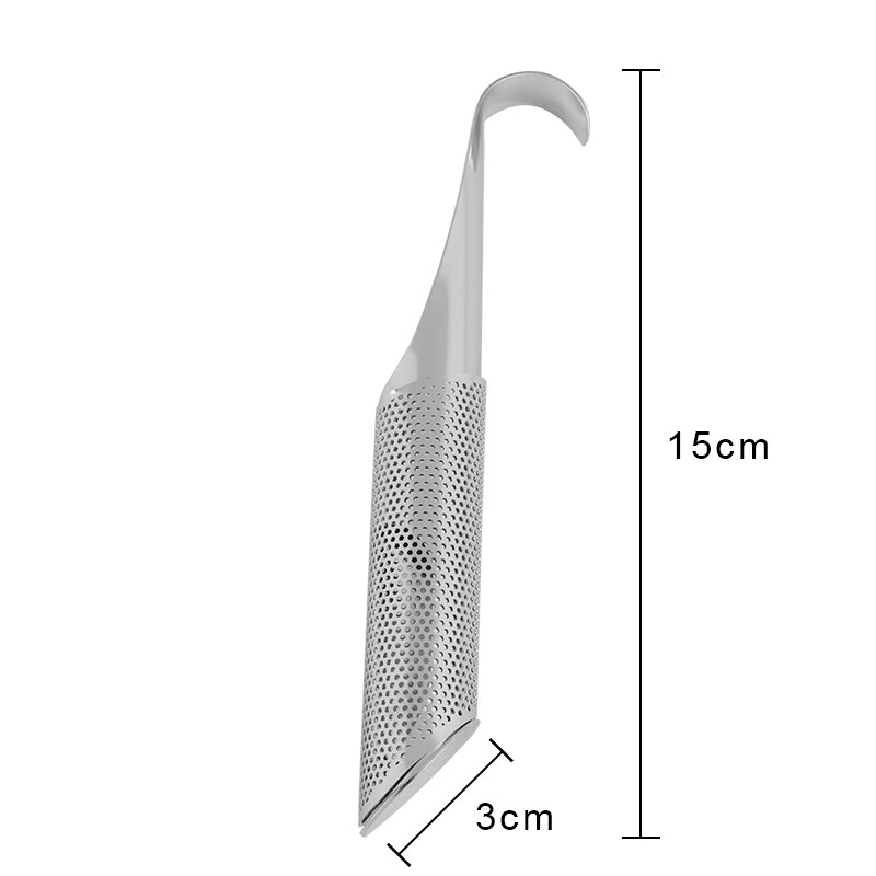 Hourong 1 pc Rvs Thee zetgroep Pijp Theezeefje Touch Voelen Goede Holder Tool Thee Lepel Zetgroep Filter