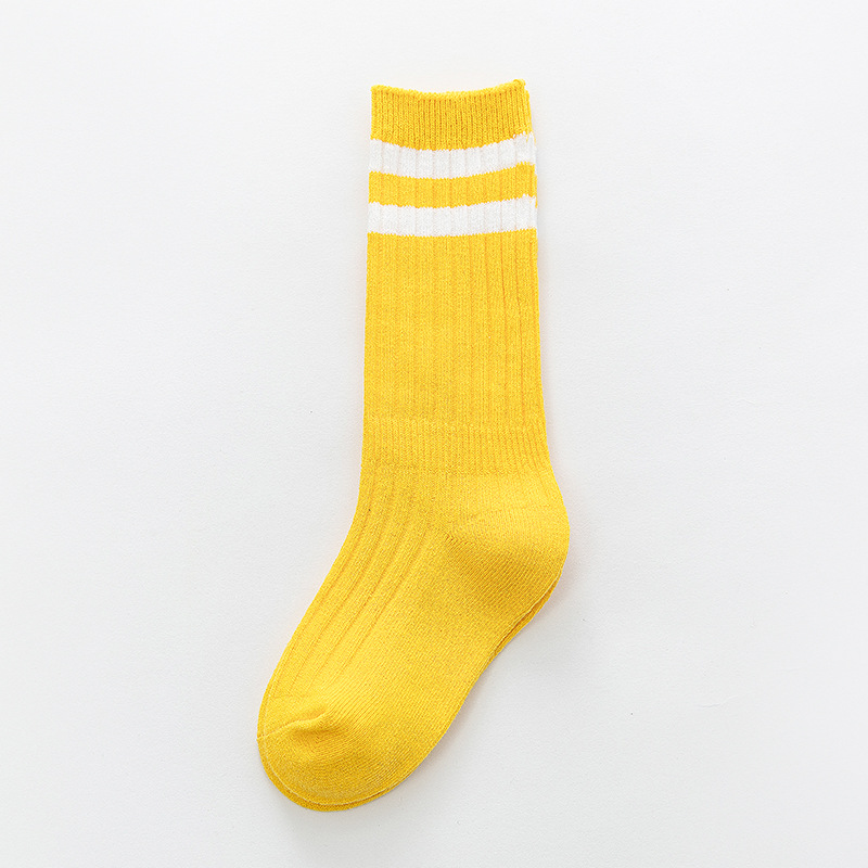 Chaussettes Tube en coton de pour garçons et filles, chaussettes rétro pour enfants, collection printemps-automne