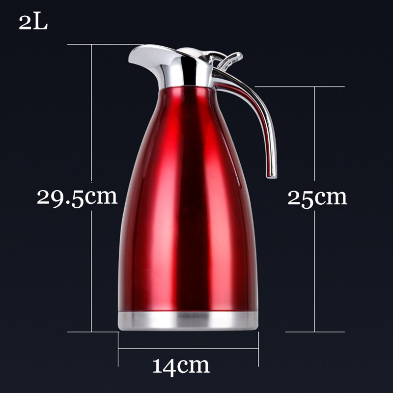 Unibird 2L/1.5L Stainless Steel Double Vacuum Thermal Water Kettle Thermos Coffee Pot Cold Insulated Bottle Household Camping