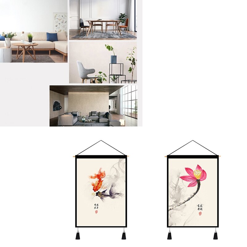 Hanging Cloth Nordic Room Bedside Arrangement Painting Meter Box Tapestry Fabric Decoration Style B