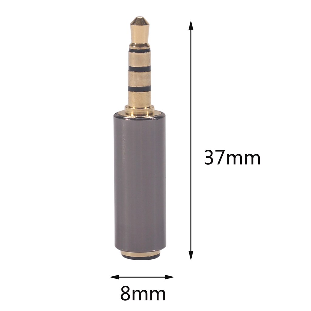 Convertisseur d&#39;écouteurs et microphones, 3.5mm, 5 pièces, adaptateur CTIA vers OMTP
