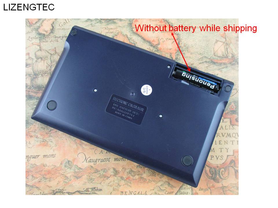 Business Foldable Finance Solar & Battery Double Power 12 Digit Big Button Electronic Calculator