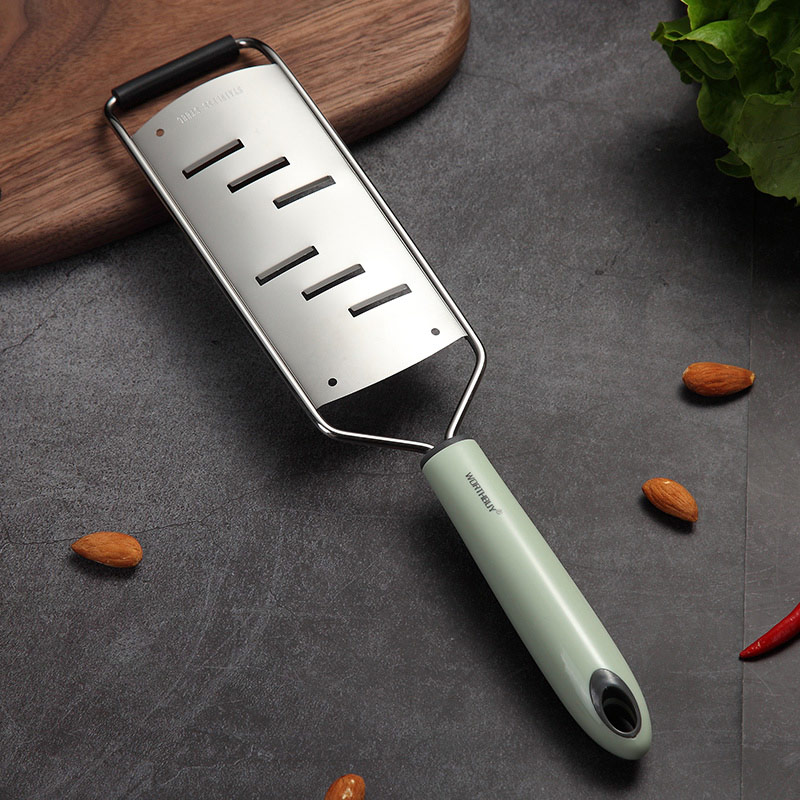 Rallador Manual de verduras 304 rebanador de verduras de acero inoxidable con mango de plástico, rallador de patatas de zanahoria, utensilios de cocina: Style C