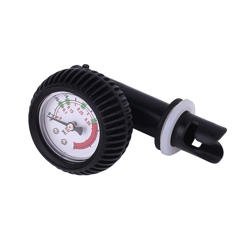 Pressure Test Pressure Gauge Inflatable Boat Air Pump Gas Sport Black ABS