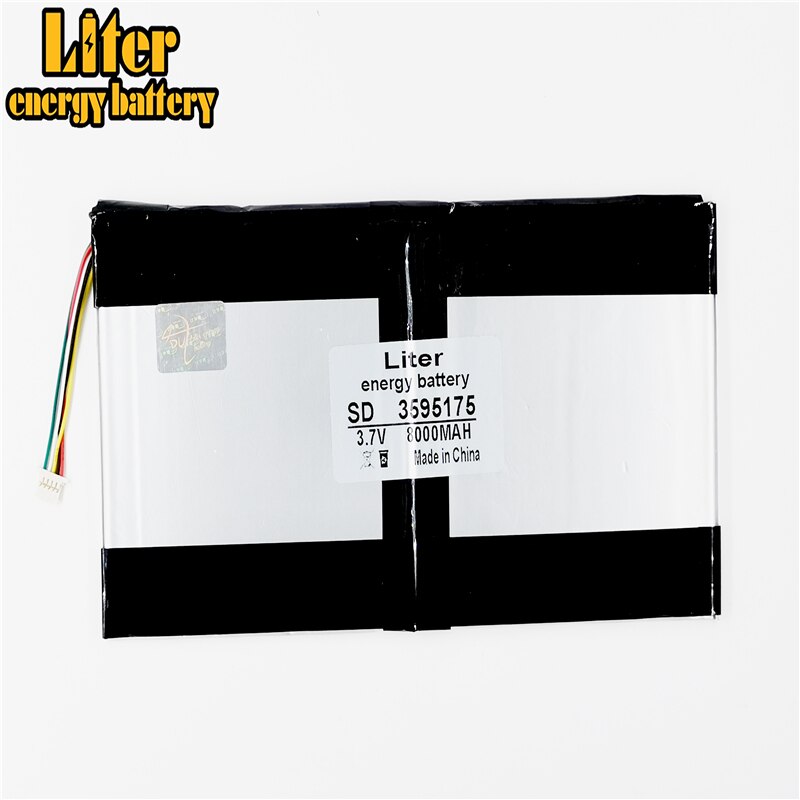 5 thread 3595175 3.7V 8000MAH Tablet battery V919 3G Polymer cell brand