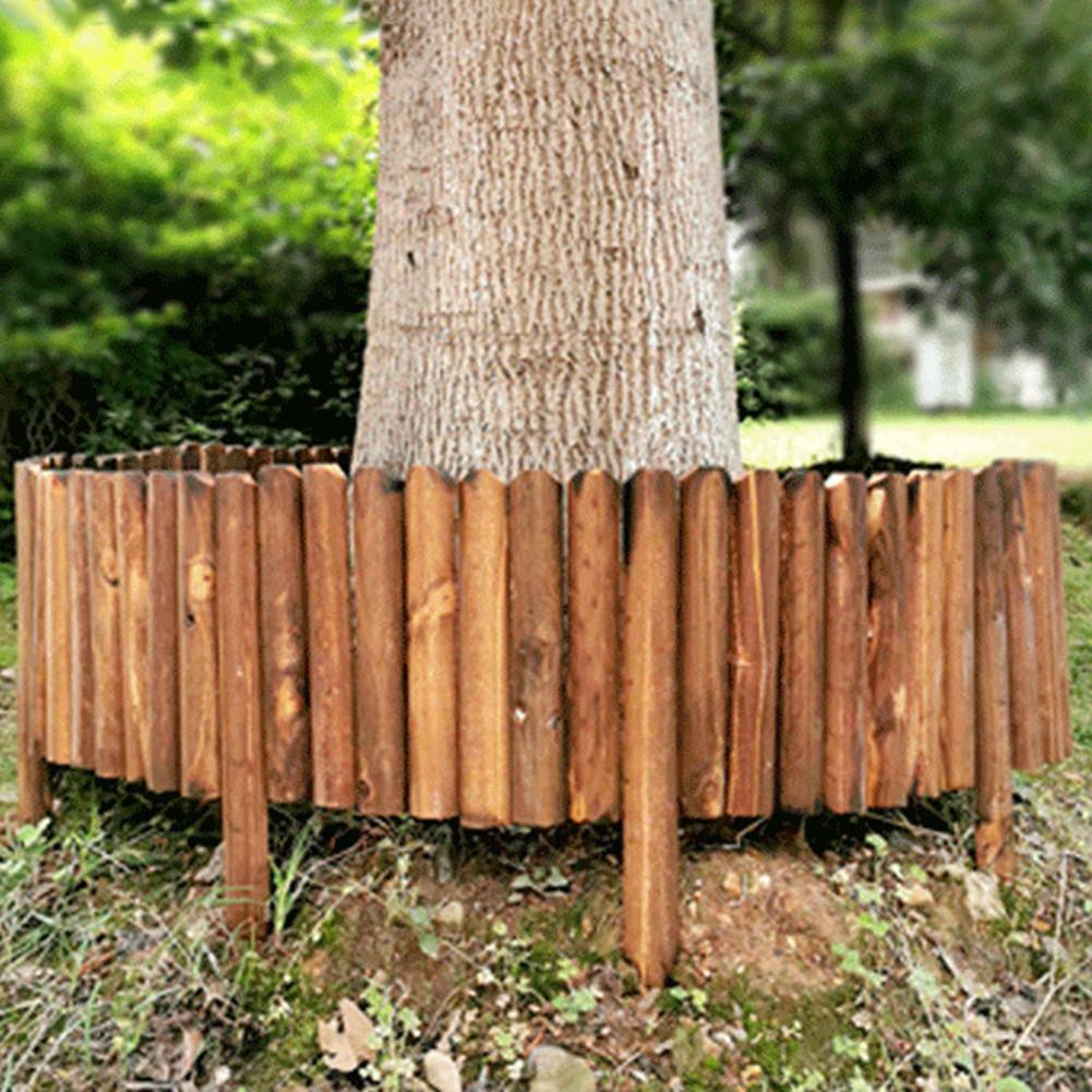 Barrière en bois résistante à la Corrosion de bordure de palissade pour des chemins de pelouses de plates-bandes