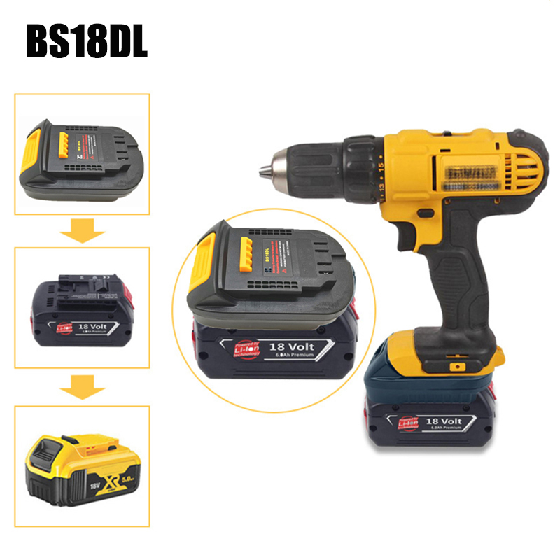 MT20DL Battery Adapter Converter for Makita Bosch Milwaukee M18 18V Li-ion Battery Convert to For Dewalt 18V 20V Power Tools