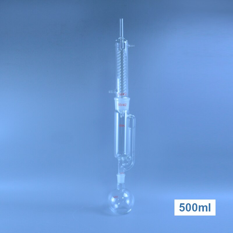 Extracteur de verre Soxhlet de laboratoire, 150ml/250ml/500ml, condenseur et corps d&#39;extraction avec Kit de verrerie enroulé