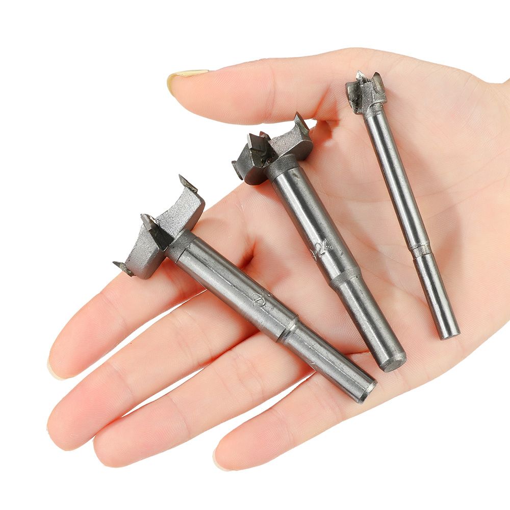 10mm-40mm Forstner Carbon Steel Boring Drill Bits Woodworking Self Centering Hole Saw Tungsten Carbide Wood Cutter Tools Set