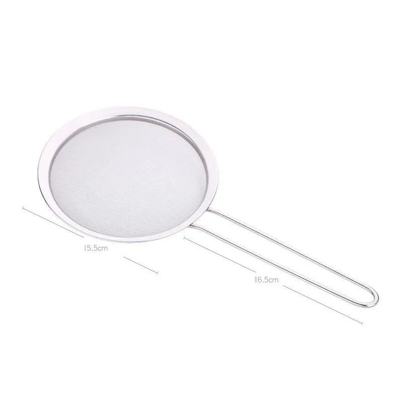 Colador grande de malla fina de acero inoxidable para alimentos, filtro de aceite de cocina, grasa para desnatar, salsa de espuma, Espumador de cocina, 1 unidad
