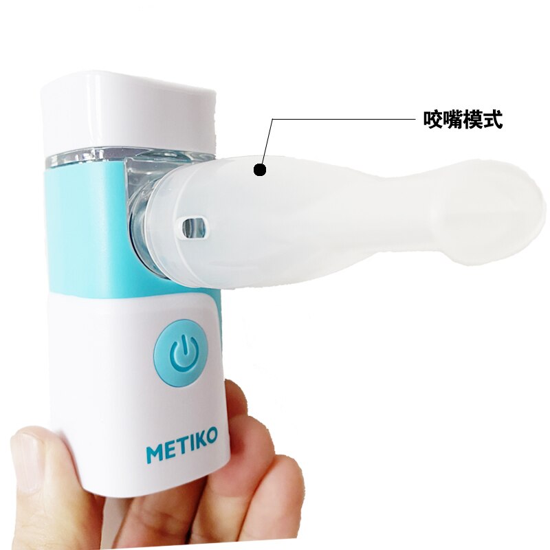 Mini Nebulizador de malla con música para niños y adultos, inhalador portátil con recarga USB, Nebulizador de mano para asma
