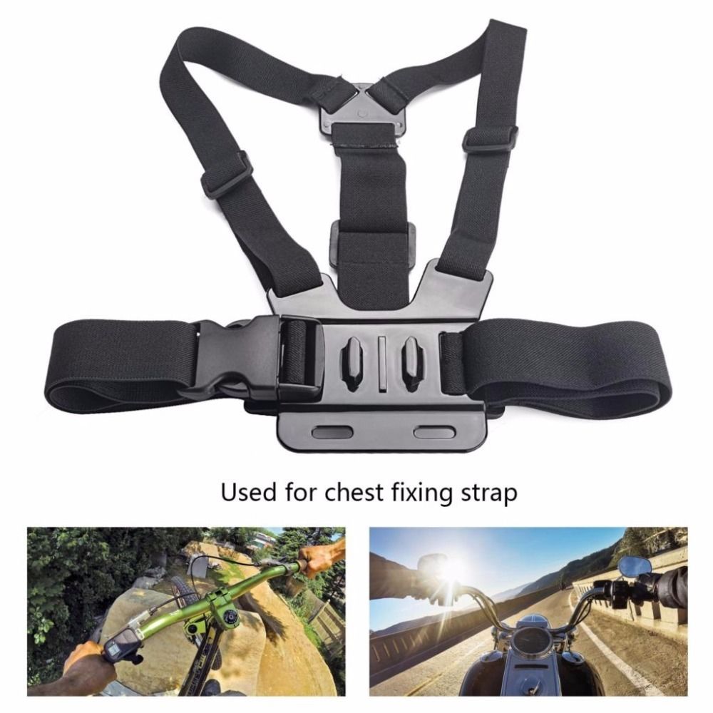 Elastische Verstelbare Hoofdband Mount Riem En Borst Riem Mount Kit Voor Sport Camera Serie Actie Camera Accessoires