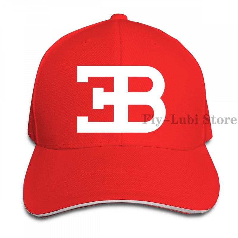 Bugatti 2 Baseball cap men women Trucker Hats adjustable cap: 1-Red