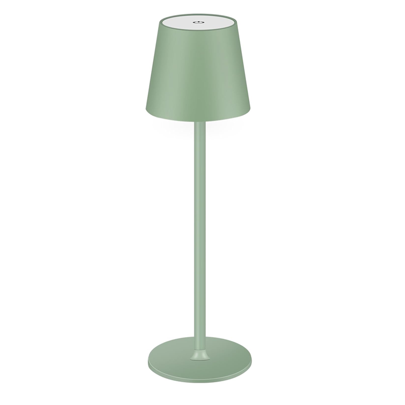 Led-skrivebordslampe med touchfunktion, natlampe med usb-genopladelig touchfunktion, led-bordlamper med 3 niveauer, dæmpbar, trådløs til værelse, arbejdsværelse, kontor, bar: Mørkeblå