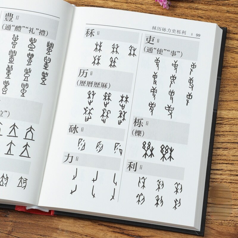 Chinese Oracle Bone Script Copybook Ancient Oracle Bone Script Dictionary Calligraphy Seal Engraving Tutorials Book Pinyin Index