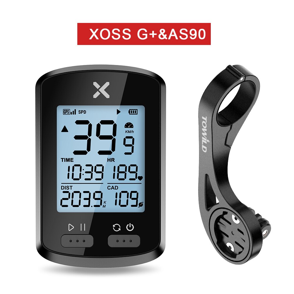 XOSS G/G+ Bike Computer Wireless GPS Speedometer Rainproof Road Bike MTB Bicycle Odometer Bluetooth ANT+ With TOWILD CL600 light: G Plus S90