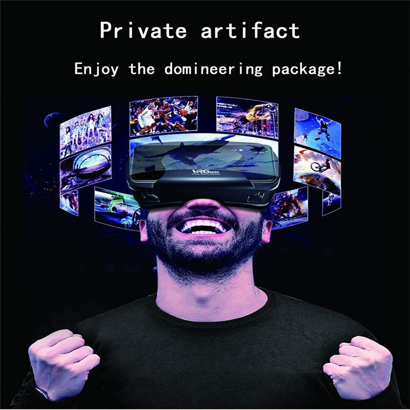 VRG PRO virtual reality VR glasses full-screen viewable wide-angle 120 degrees suitable for 5 to 7-inch smart phone devices