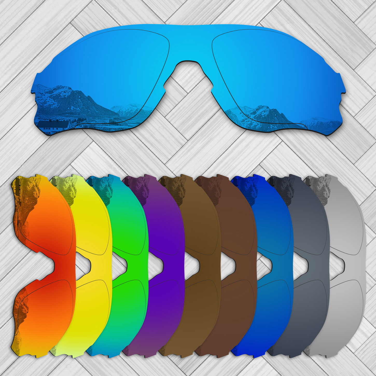 E.O.S 20 + Opties Lens Vervanging voor OAKLEY EVZero Path Zonnebril