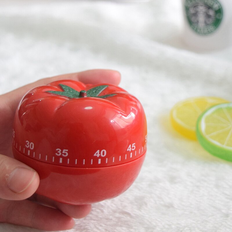 Usable Tomato Shape Cooking Mechanical Timer Kitchen Gadgets Countdown Reminder