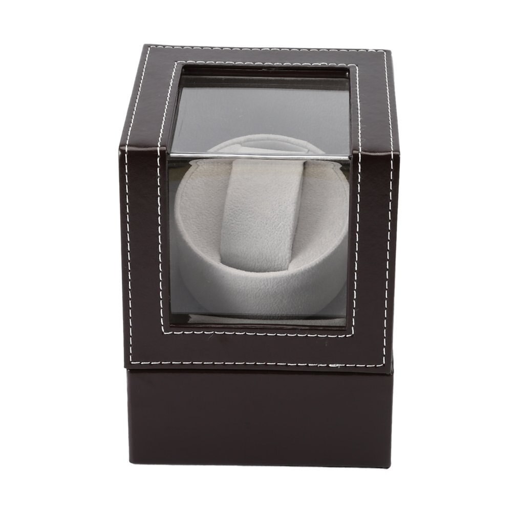 EU/US/AU/UK Plug High Class Motor Watch Shaker Watch Winder Case Holder Display Automatic Mechanical Black Brown Watch Winder