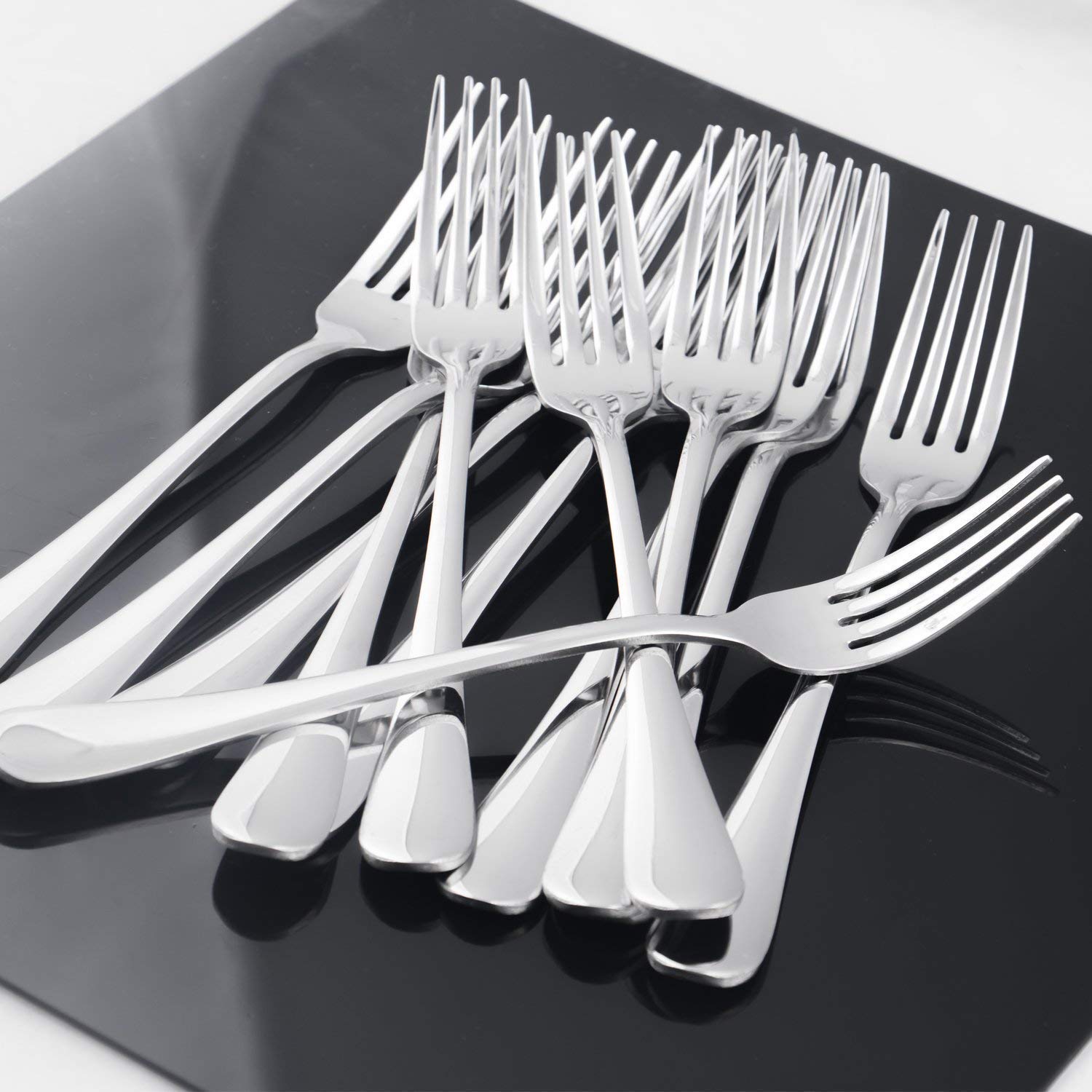 Fourchette à dîner 6.9 pouces miroir en acier inoxydable poli, couverts, argenterie pour la cuisine, cuillères ou couteaux assortis