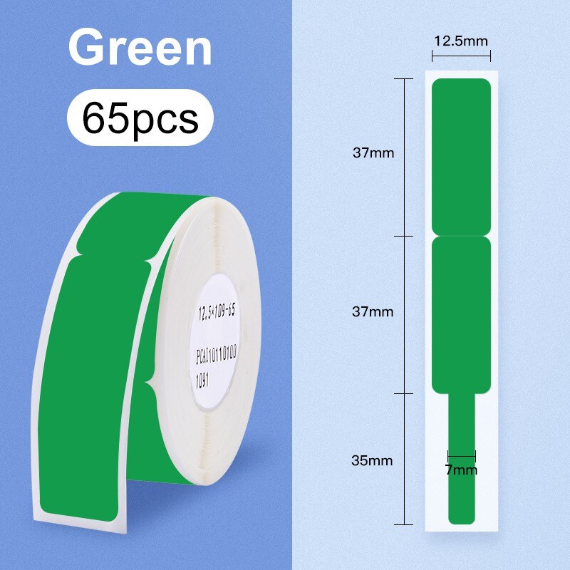 【CABEL SERIES 】NIIMBOT D11/D110 label paper Thermal label sticker data line label optical fiber label waterproof, oil proof: Green