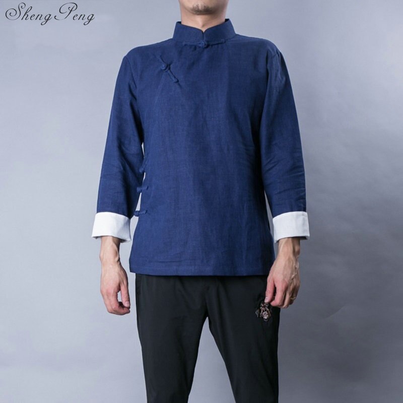 Traditional chinese clothing male clothes chinese traditional men clothing chinese style clothing qipao top oriental top Q026