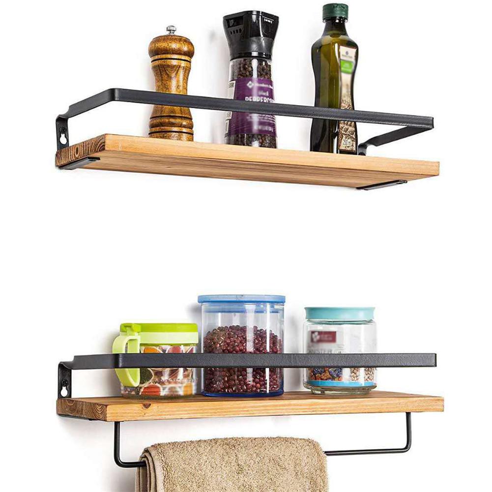 household products Wooden Storage Rack Moisture-proof Durable Multipurpose Shelf Display Holder for Bathroom Kitchen Office