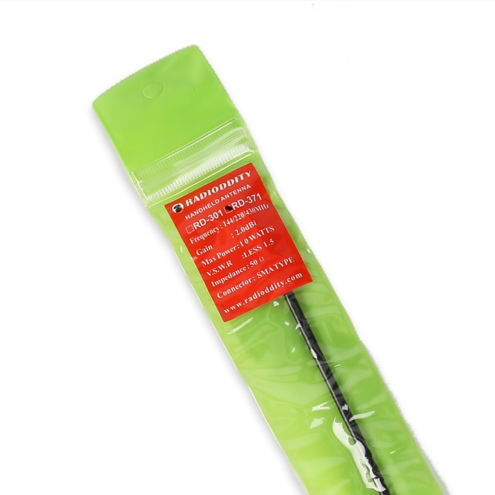 Radioddity RD-371 39cm Triband HT Antenna 2M-1.25M-70CM 144-220-440Mhz SMA-Female for Baofeng UV-5R BF-888s DM-5R