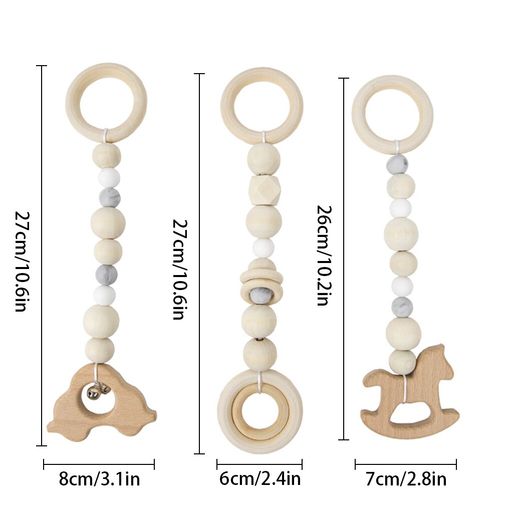 Baby Grip Toy Infant Gripping Strength Training Exercise Interactive Beads Ring Beads Play Toy Stroller