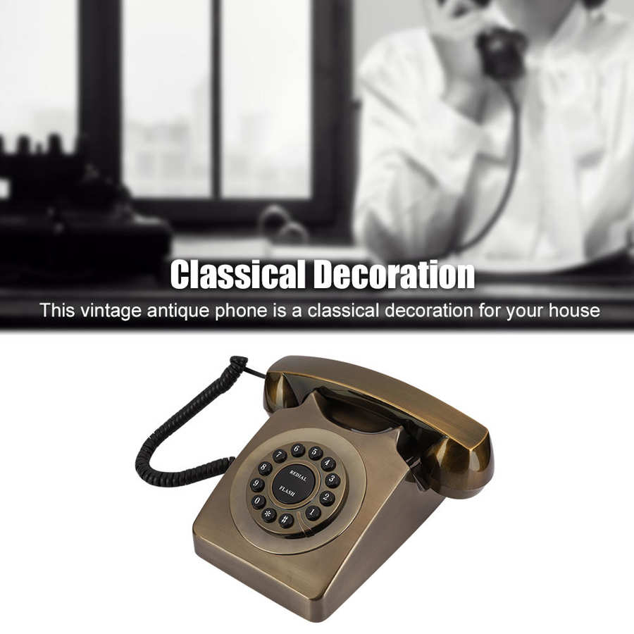 Telefono fijo WX 3123 # antyczny brąz telefon stacjonarny telefon stacjonarny dzwoniący Dom gabinet telefon telefon antyczny telefon