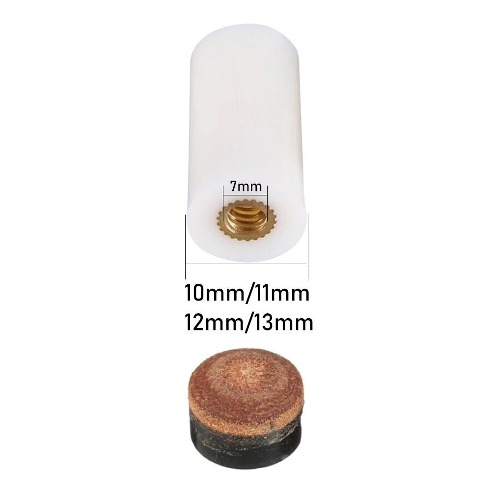 5 stk./pakke 10/11/12/13mm stk. billard-udskiftningssæt, poolkøspidser, billardkøstikdåser, påskruningsspidser til snooker